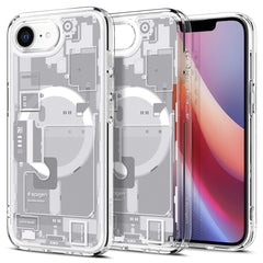 COQUE SPIGEN ULTRA HYBRID MAG MAGSAFE IPHONE 16E ZERO ONE BLANC