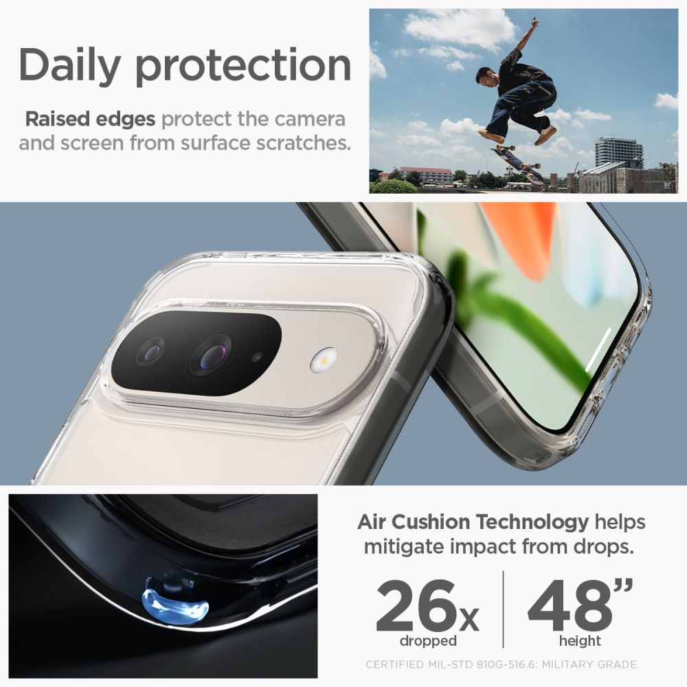 COQUE SPIGEN ULTRA HYBRID ONETAP RING MAGSAFE GOOGLE PIXEL 9 PRO BLANC