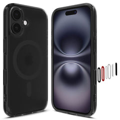 COQUE SPIGEN ULTRA HYBRID "T" MAG MAGSAFE IPHONE 16 NOIR FROST