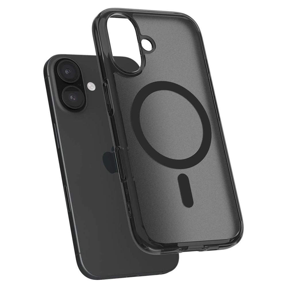 COQUE SPIGEN ULTRA HYBRID "T" MAG MAGSAFE IPHONE 16 NOIR FROST