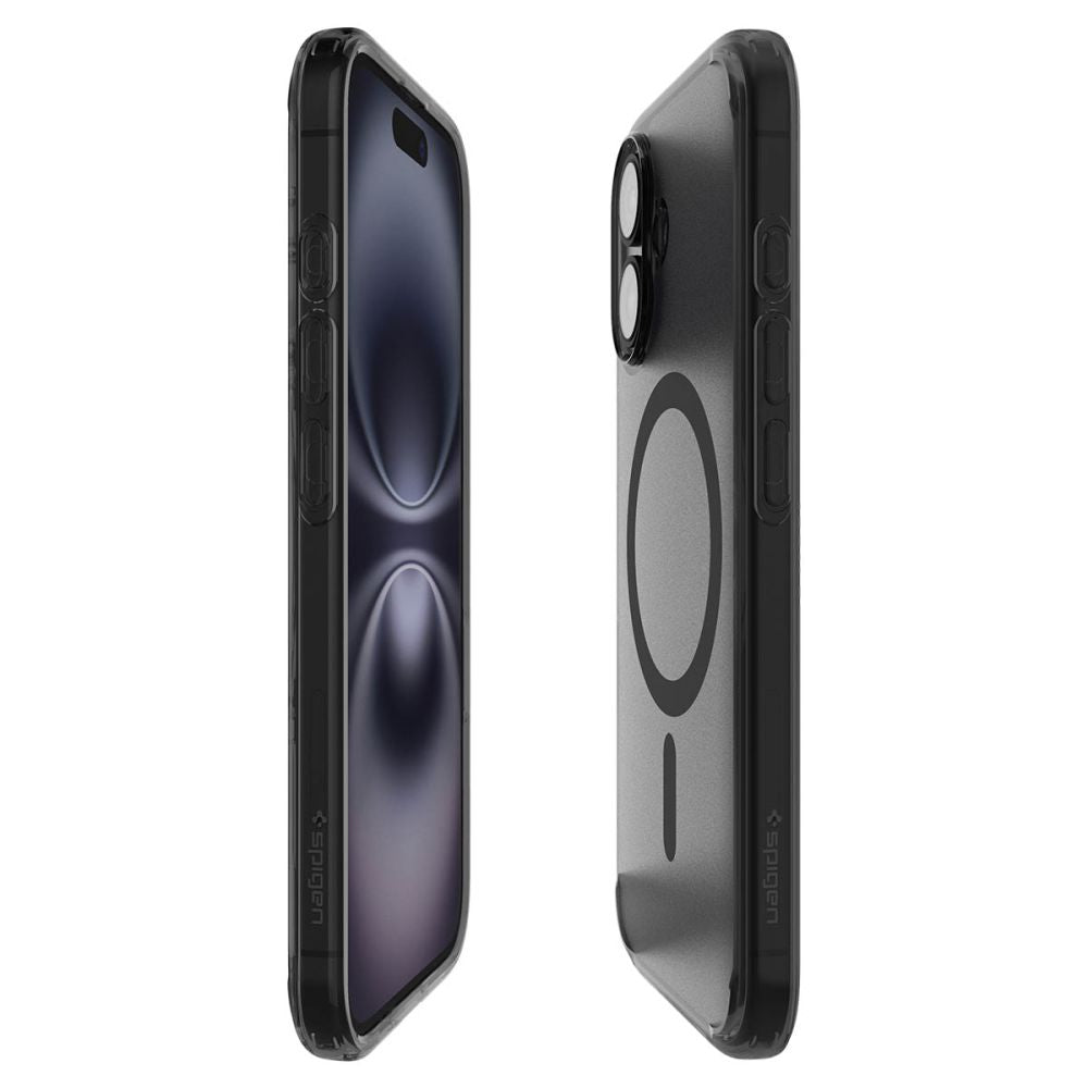 COQUE SPIGEN ULTRA HYBRID "T" MAG MAGSAFE IPHONE 16 NOIR FROST