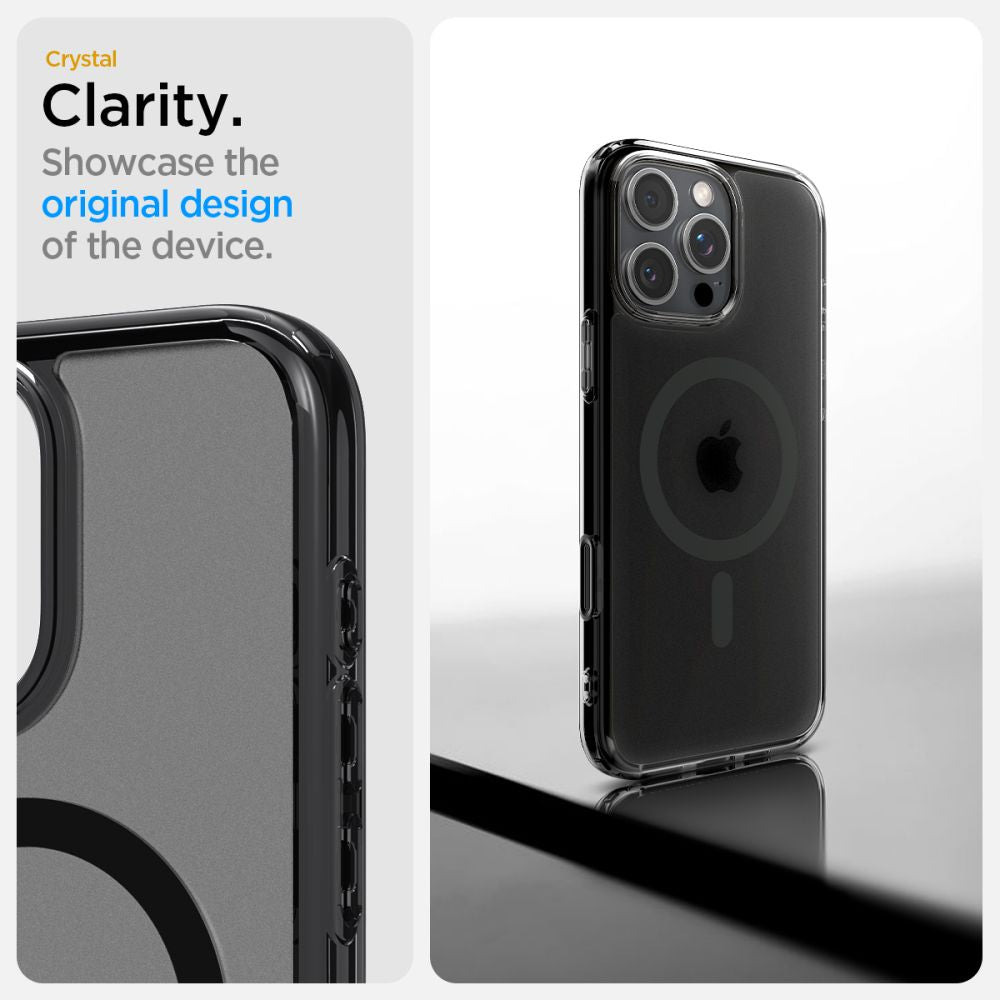 COQUE SPIGEN ULTRA HYBRID "T" MAG MAGSAFE IPHONE 16 PRO MAX NOIR FROST
