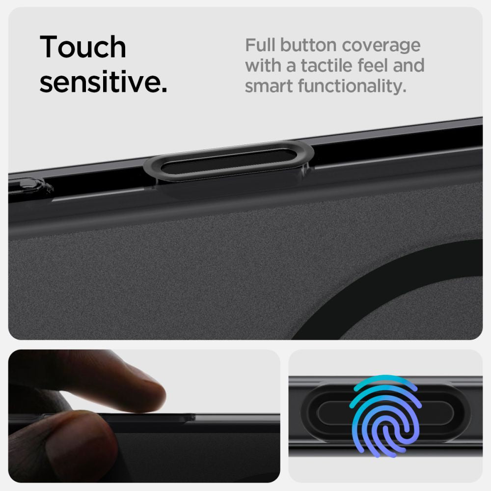 COQUE SPIGEN ULTRA HYBRID "T" MAG MAGSAFE IPHONE 16 PRO MAX NOIR FROST