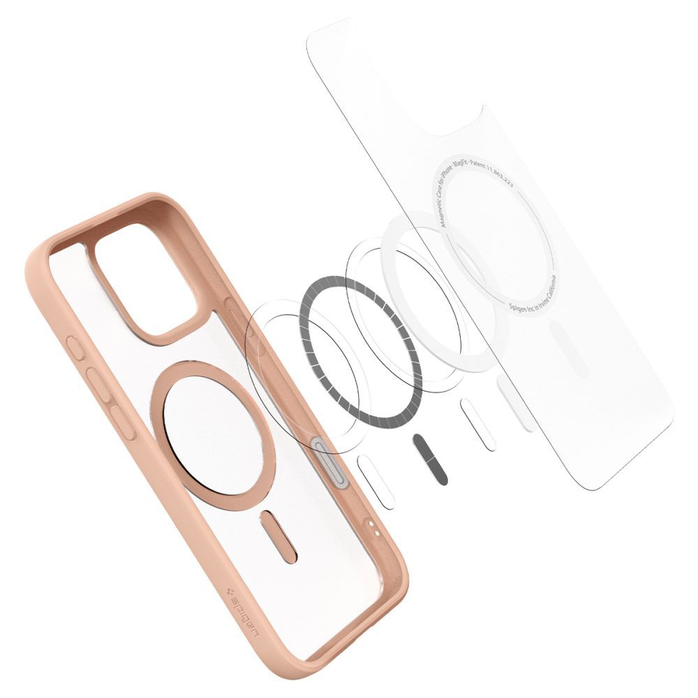 COQUE SPIGEN ULTRA HYBRID "T" MAG MAGSAFE IPHONE 16 PRO MAX FROST ROSE TITANE