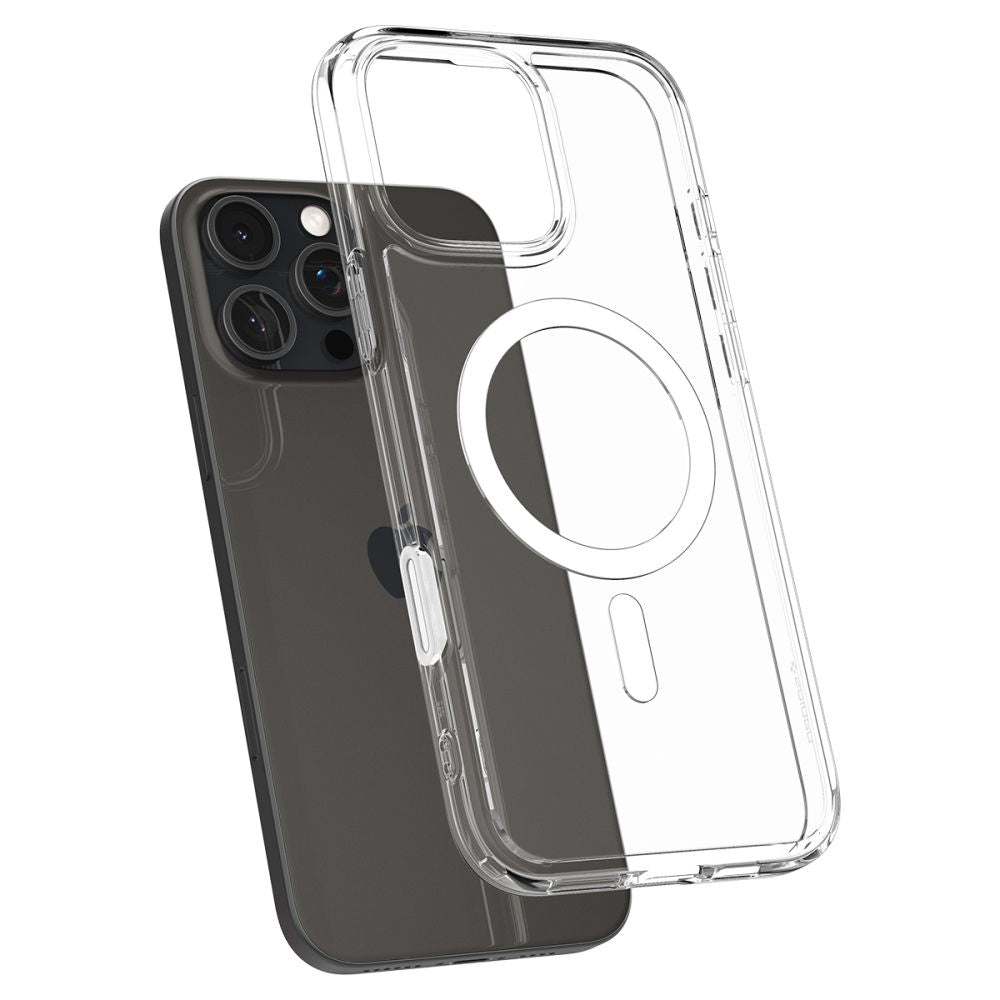 COQUE SPIGEN ULTRA HYBRID "T" MAG MAGSAFE IPHONE 16 PRO MAX BLANC