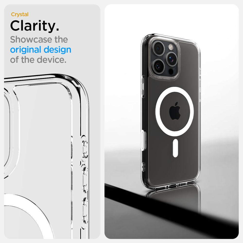 COQUE SPIGEN ULTRA HYBRID "T" MAG MAGSAFE IPHONE 16 PRO MAX BLANC