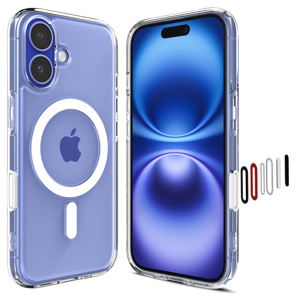 COQUE SPIGEN ULTRA HYBRID "T" MAG MAGSAFE IPHONE 16 BLANCHE