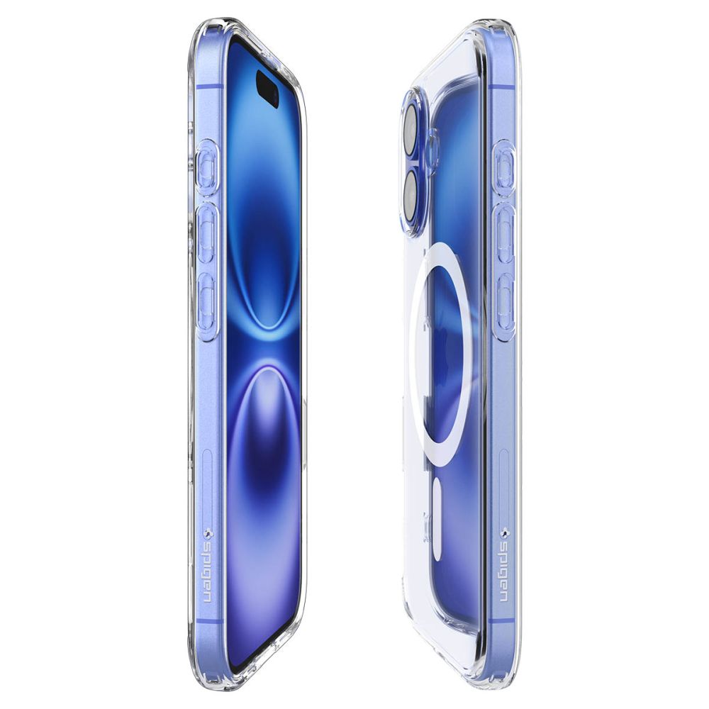 COQUE SPIGEN ULTRA HYBRID "T" MAG MAGSAFE IPHONE 16 BLANCHE