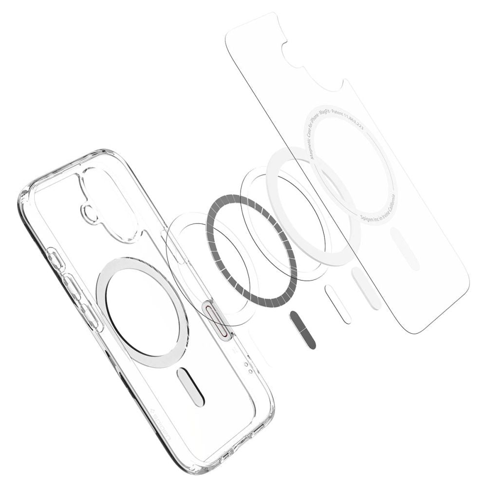 COQUE SPIGEN ULTRA HYBRID "T" MAG MAGSAFE IPHONE 16 BLANCHE