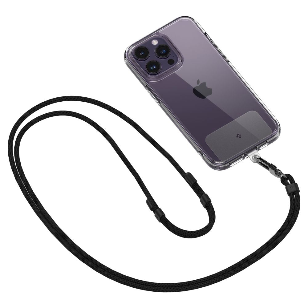 ENSEMBLE DE SANGLE UNIVERSELLE SPIGEN CROISEE ET POIGNET NOIR