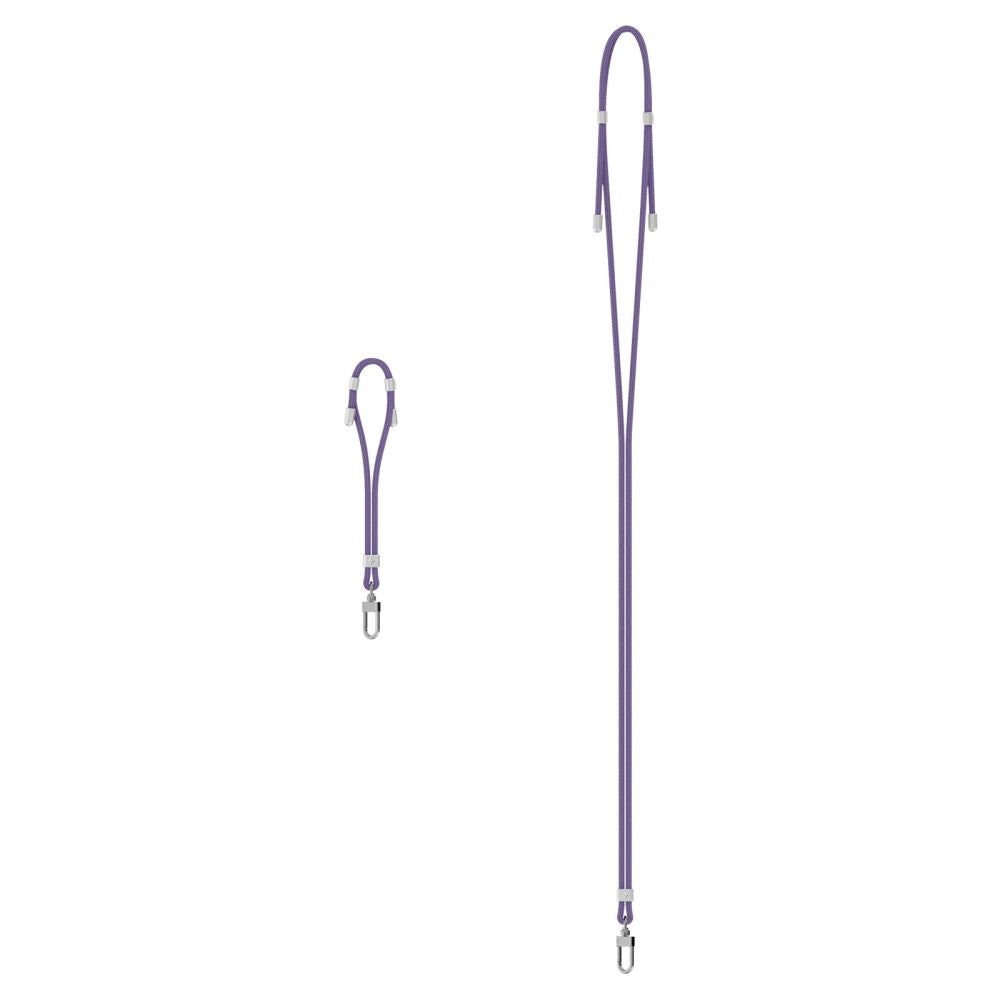 ENSEMBLE DE SANGLES UNIVERSELLES SPIGEN CROISE ET POIGNET VIOLET PROFOND
