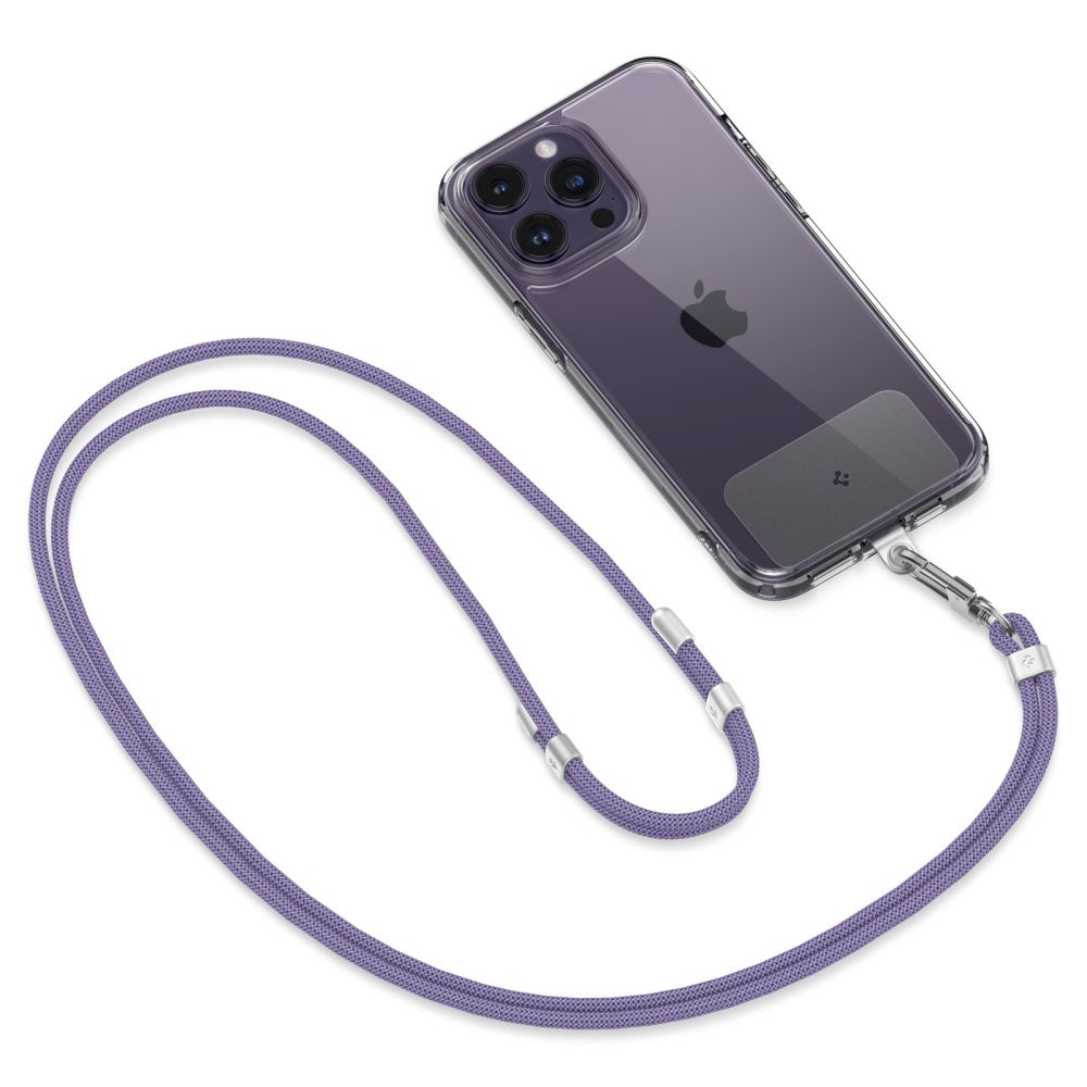 ENSEMBLE DE SANGLES UNIVERSELLES SPIGEN CROISE ET POIGNET VIOLET PROFOND