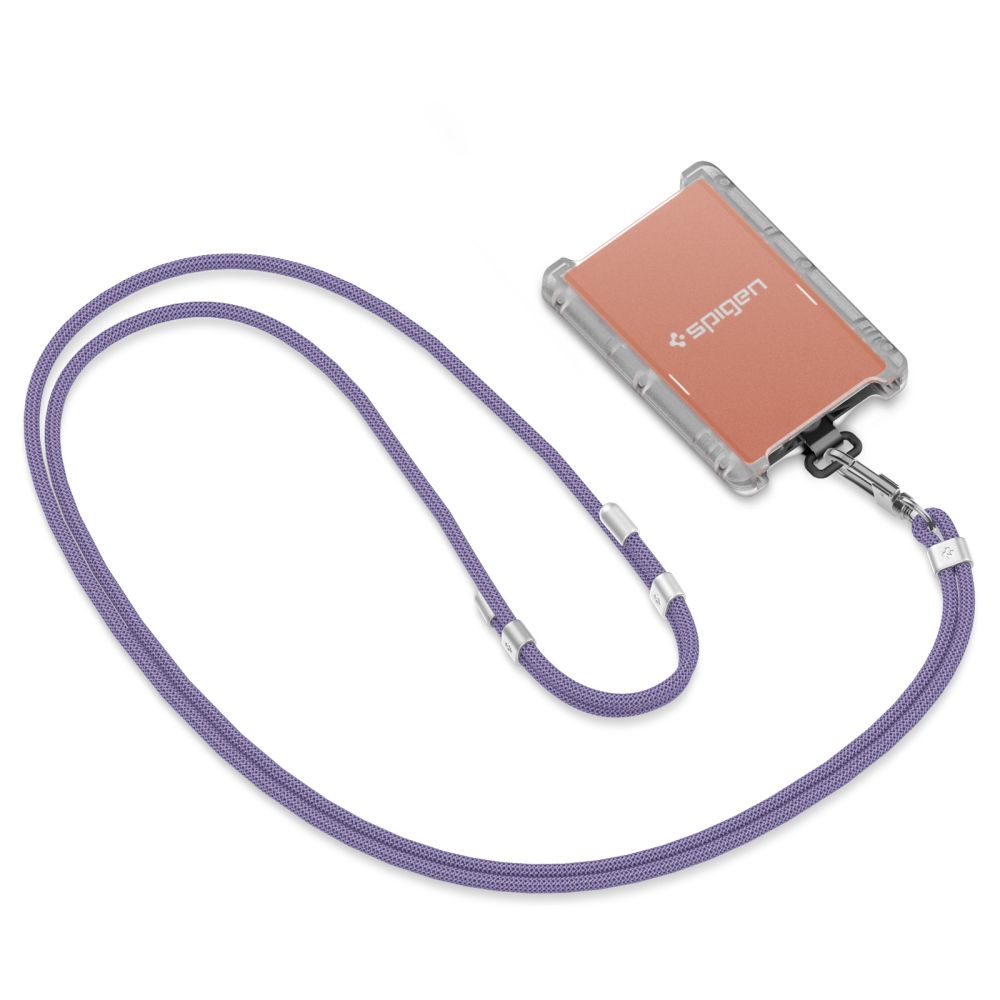 ENSEMBLE DE SANGLES UNIVERSELLES SPIGEN CROISE ET POIGNET VIOLET PROFOND