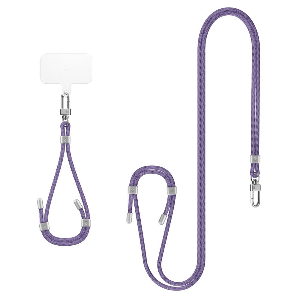 ENSEMBLE DE SANGLES UNIVERSELLES SPIGEN CROISE ET POIGNET VIOLET PROFOND