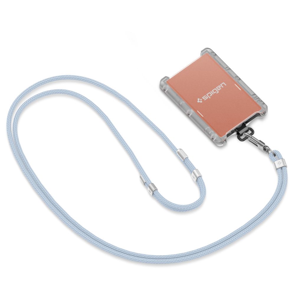 ENSEMBLE DE SANGLE UNIVERSELLE SPIGEN CROISEE ET POIGNET BLEU MUET