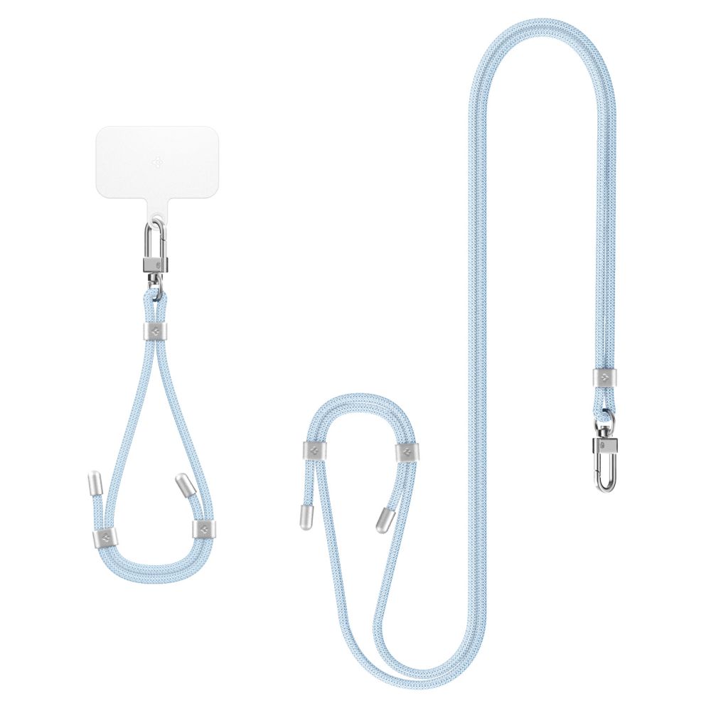 ENSEMBLE DE SANGLE UNIVERSELLE SPIGEN CROISEE ET POIGNET BLEU MUET