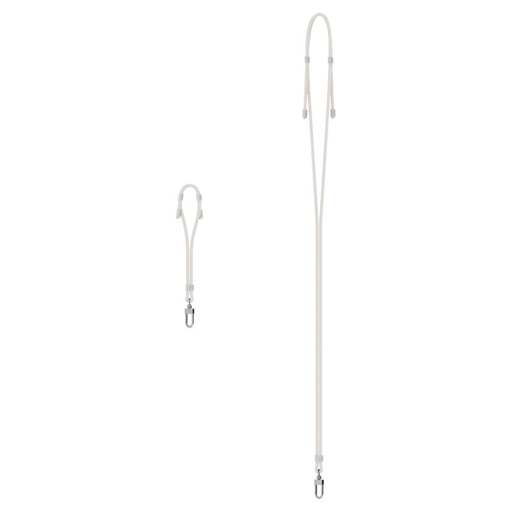 ENSEMBLE DE SANGLE UNIVERSELLE SPIGEN CROISEE ET POIGNET BLANC PERLE