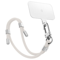 ENSEMBLE DE SANGLE UNIVERSELLE SPIGEN CROISEE ET POIGNET BLANC PERLE