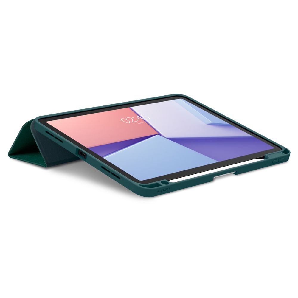 COUVERTURE SPIGEN URBAN FIT IPAD AIR 10.9 4 / 5 / 2020-2022 / 11 6 / 2024 VERT MINUIT