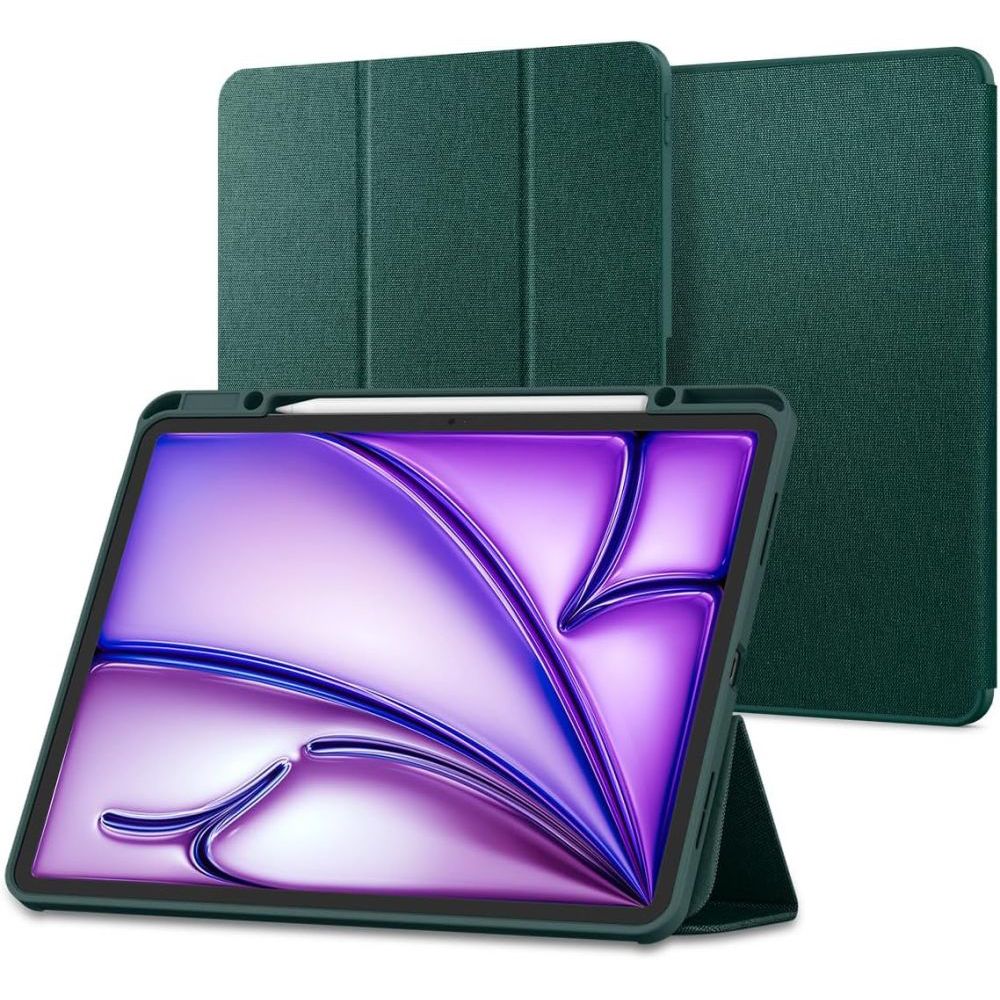 COUVERTURE SPIGEN URBAN FIT IPAD AIR 10.9 4 / 5 / 2020-2022 / 11 6 / 2024 VERT MINUIT