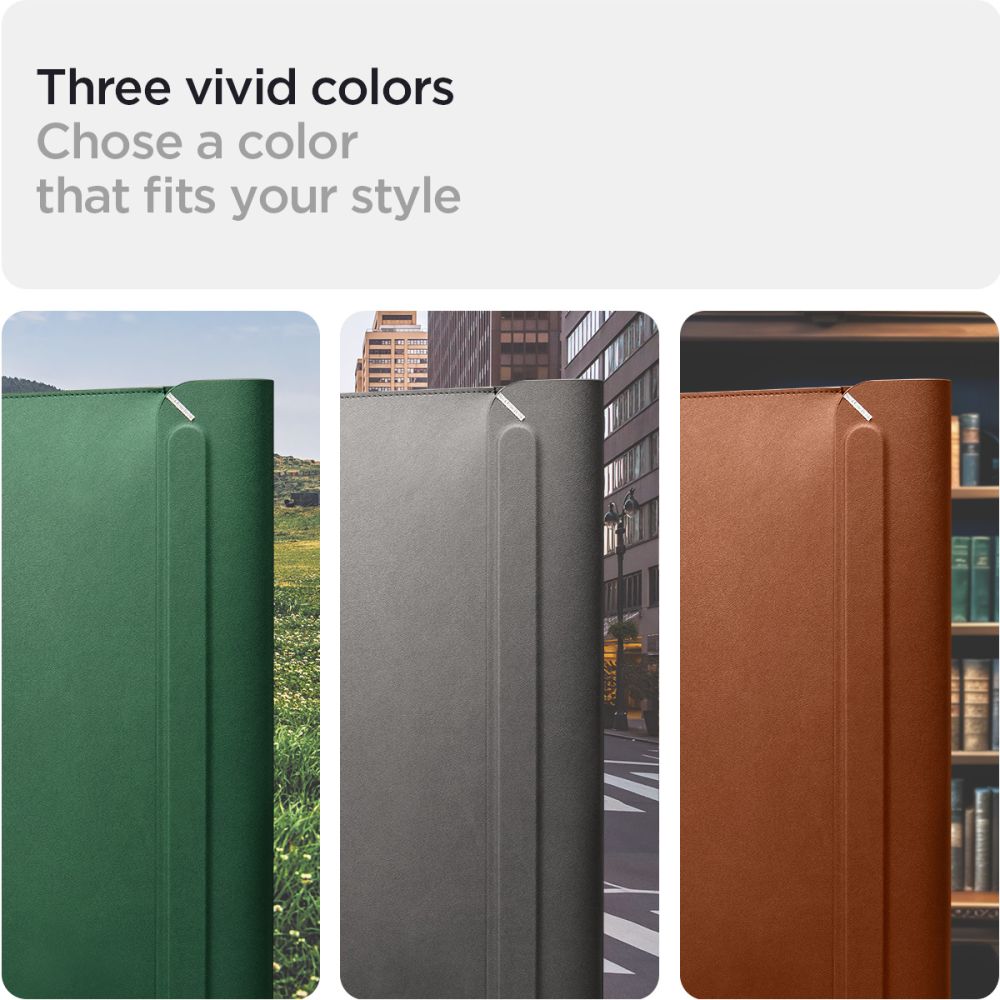 SAC SPIGEN VALENTINUS SLEEVE ORDINATEUR PORTABLE 13-14 JEJU VERT