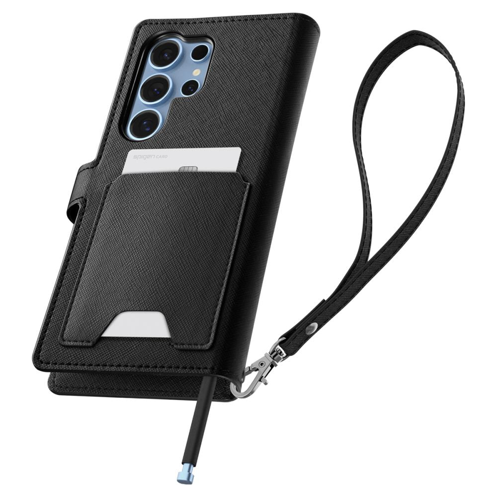 COQUE SPIGEN WALLET "S" GALAXY S25 ULTRA NOIR