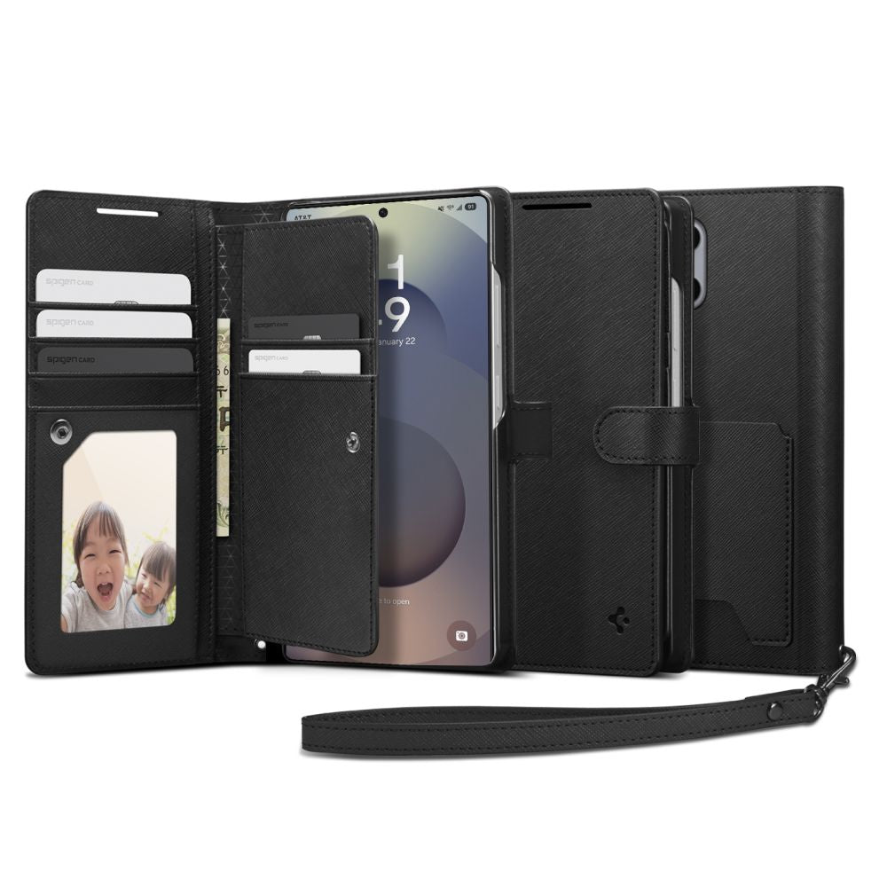 COQUE SPIGEN WALLET "S" GALAXY S25 ULTRA NOIR