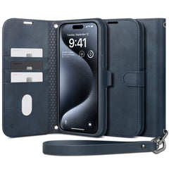 COUVERTURE DE LIVRE SPIGEN WALLET "S" POUR IPHONE 15 PRO MARINE