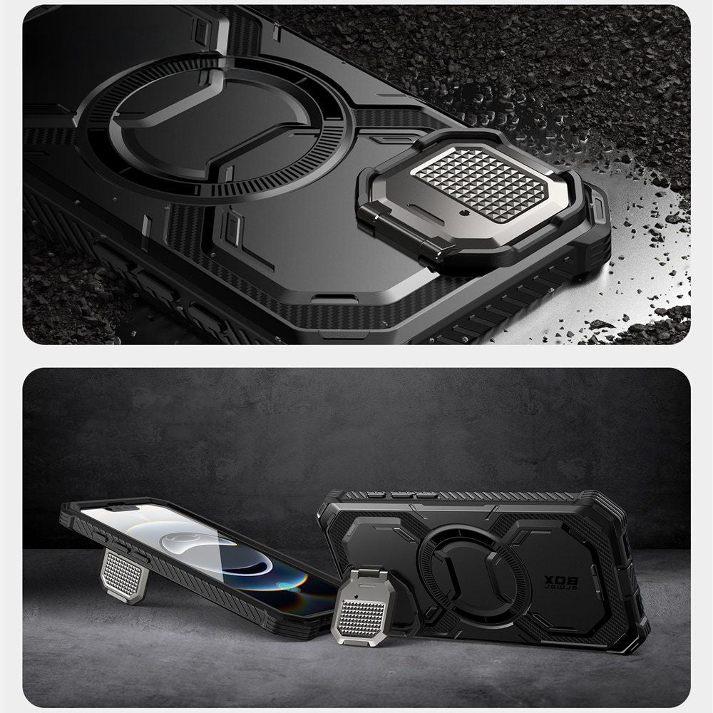 COQUE SUPCASE IBLSN ARMORBOX MAG MAGSAFE IPHONE 16E NOIR