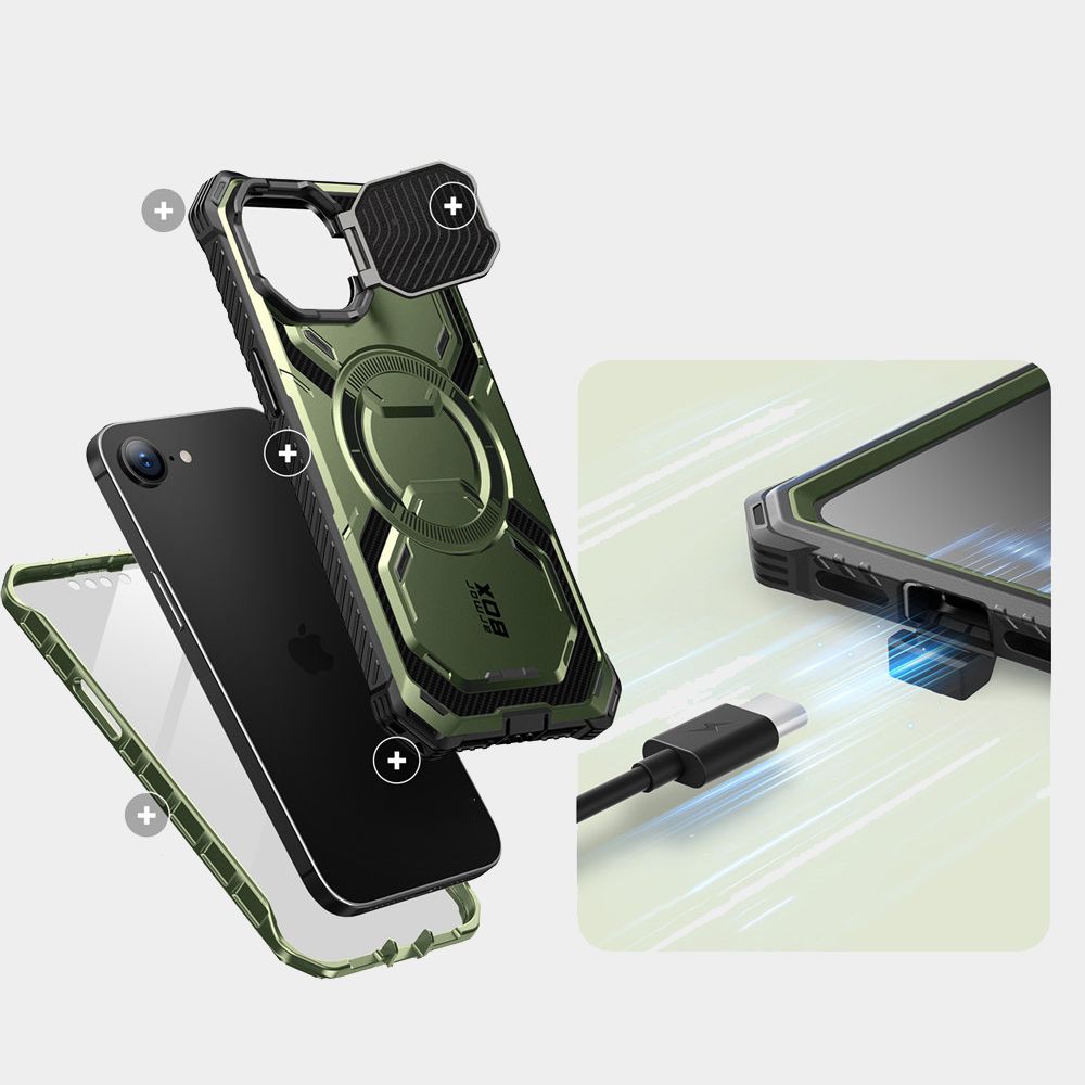 COQUE SUPCASE IBLSN ARMORBOX MAG MAGSAFE IPHONE 16E GULDAN