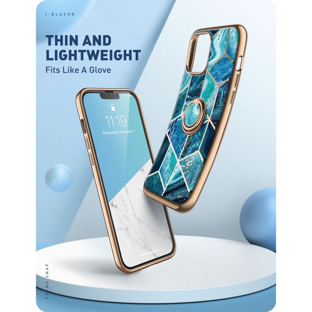 COUVERTURE SUPCASE IBLSN COSMO SNAP IPHONE 13 PRO BLEU OCÉAN