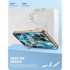 COUVERTURE SUPCASE IBLSN COSMO SNAP IPHONE 13 PRO BLEU OCÉAN