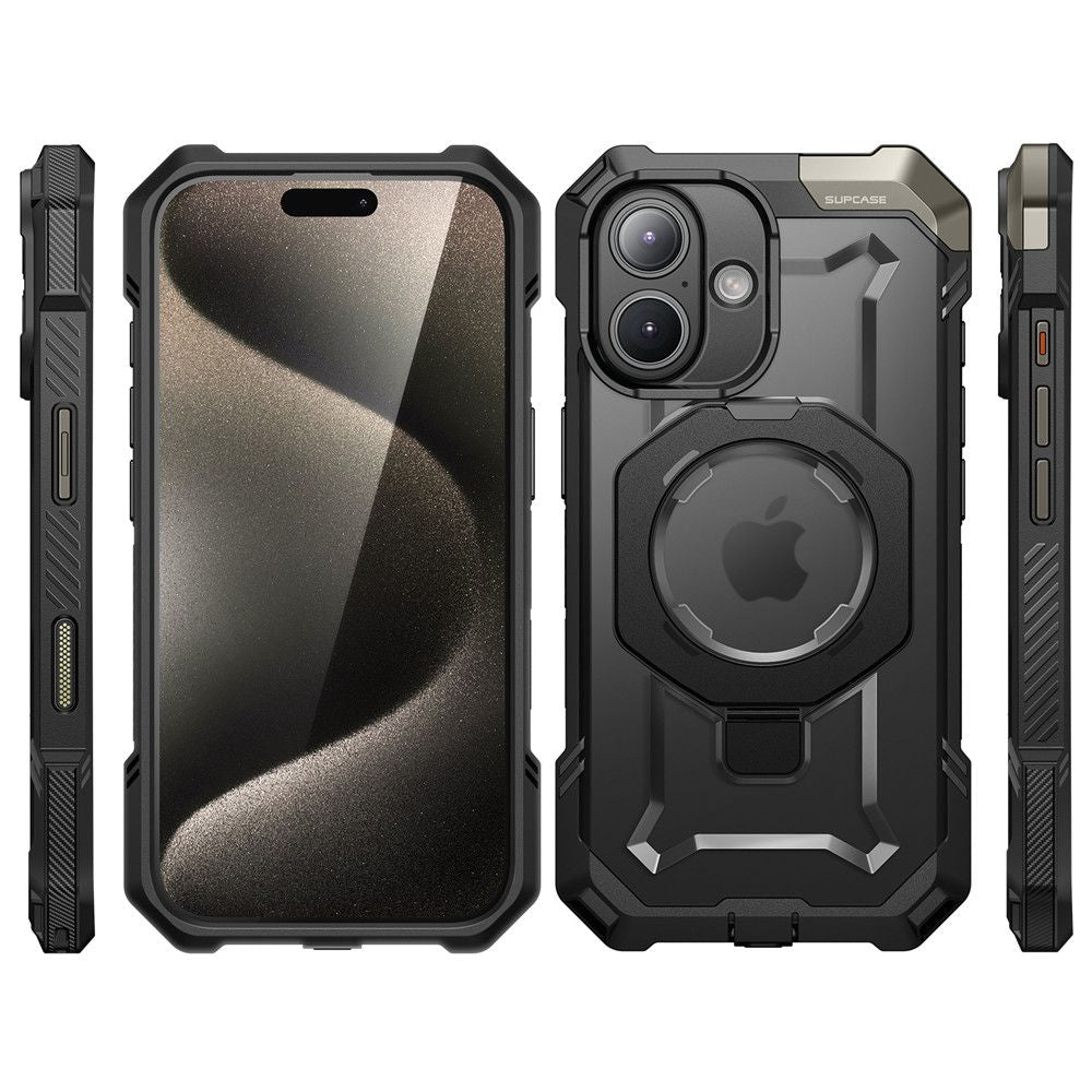 COQUE SUPCASE UB GRIP MAG MAGSAFE IPHONE 16 NOIR