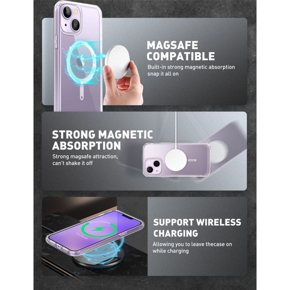 COQUE SUPCASE UB MAG MAGSAFE IPHONE 14 PLUS TRANSPARENT
