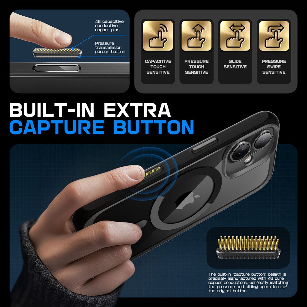 COQUE SUPCASE UB MAG MAGSAFE IPHONE 16 NOIR