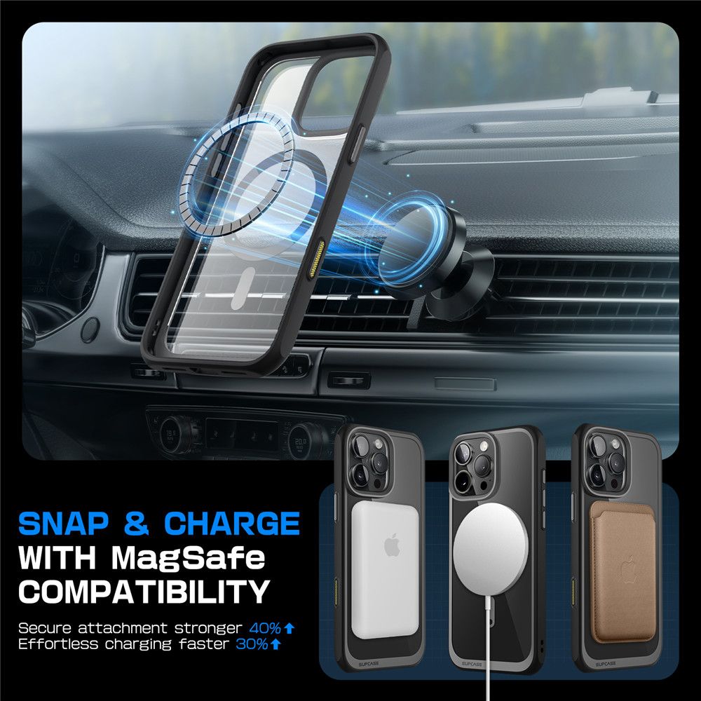 COQUE SUPCASE UB MAG MAGSAFE IPHONE 16 PRO MAX NOIR