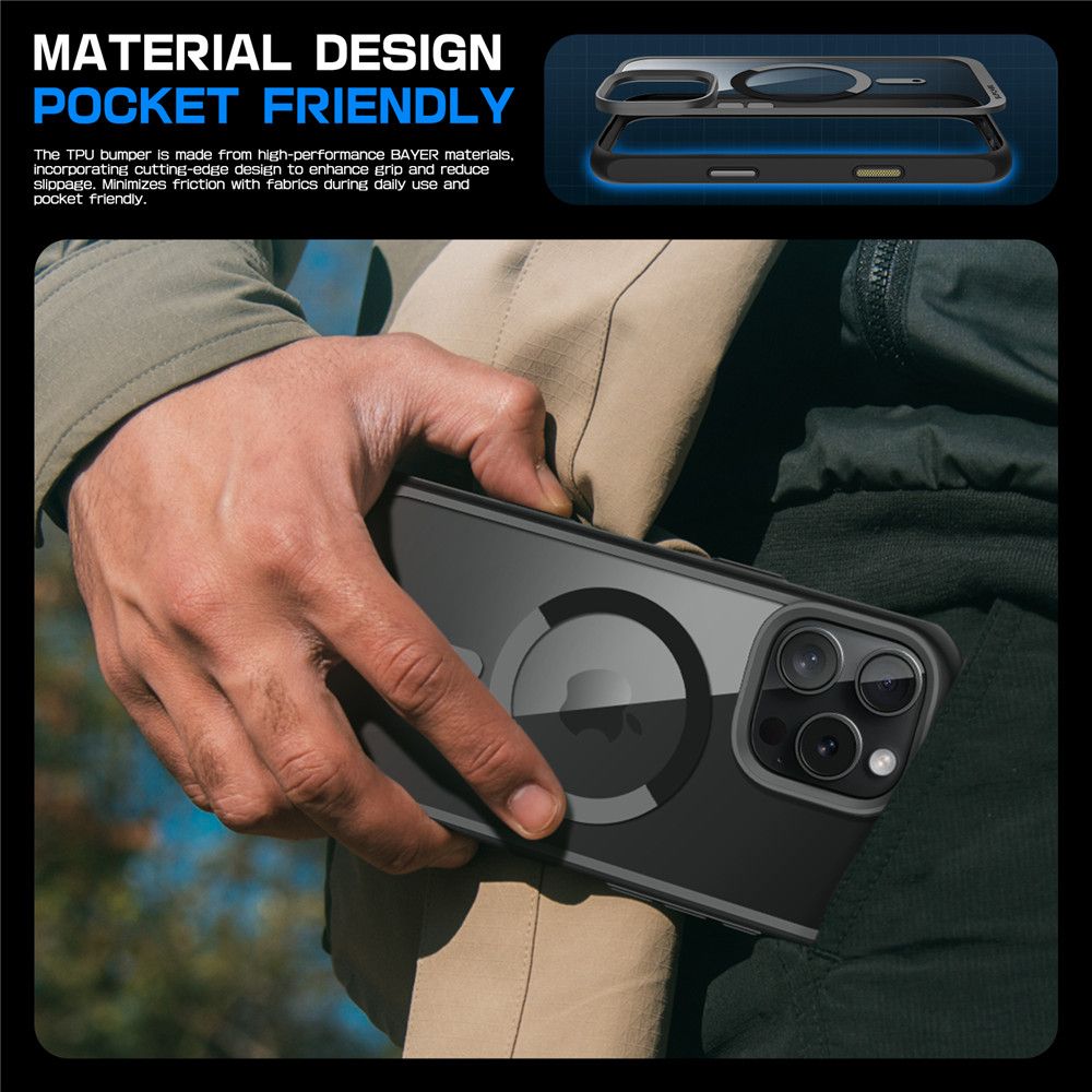COQUE SUPCASE UB MAG MAGSAFE IPHONE 16 PRO MAX NOIR