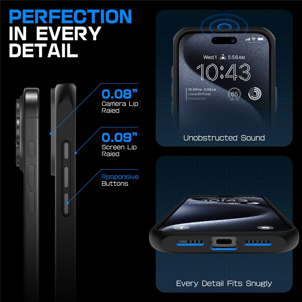 COQUE SUPCASE UB MAG MAGSAFE IPHONE 16 PRO MAX NOIR