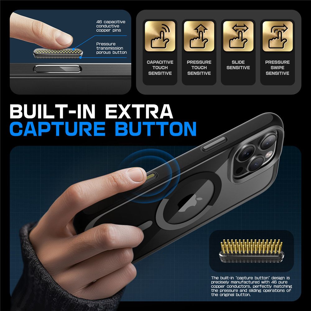 COQUE SUPCASE UB MAG MAGSAFE IPHONE 16 PRO MAX NOIR