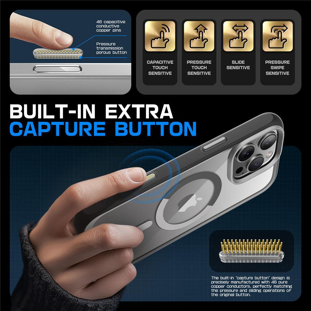 COQUE SUPCASE UB MAG MAGSAFE IPHONE 16 PRO MAX GRIS