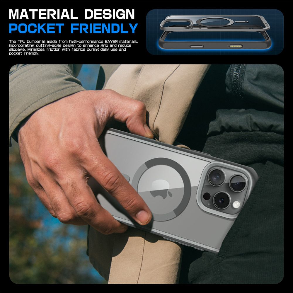 COQUE SUPCASE UB MAG MAGSAFE IPHONE 16 PRO MAX GRIS