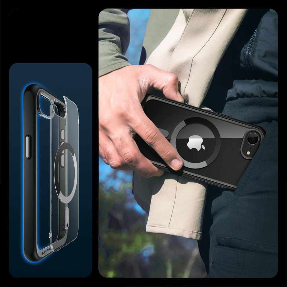COQUE SUPCASE UB MAG MAGSAFE IPHONE 16E NOIRE