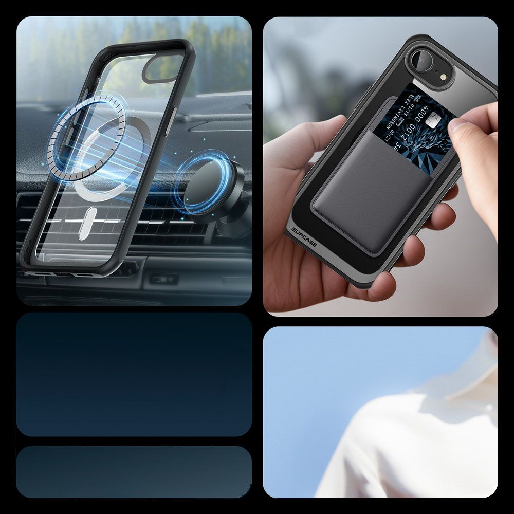 COQUE SUPCASE UB MAG MAGSAFE IPHONE 16E NOIRE