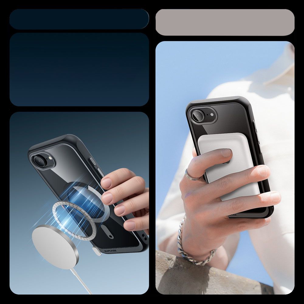COQUE SUPCASE UB MAG MAGSAFE IPHONE 16E NOIRE