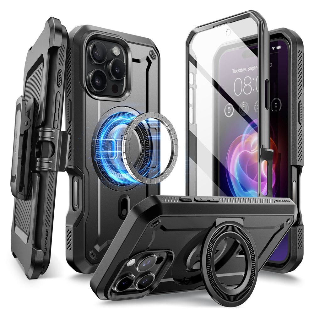 COQUE SUPCASE UB PRO MAG MAGSAFE IPHONE 16 PRO NOIR