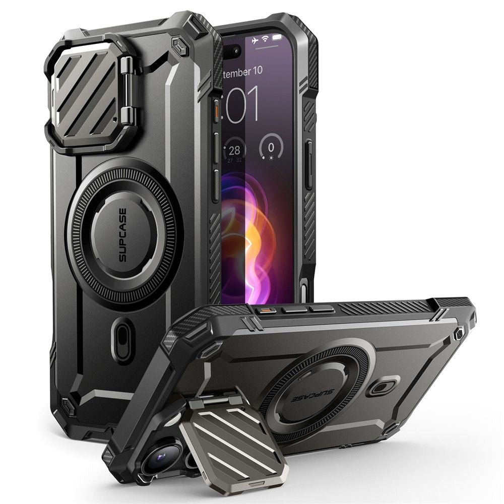 COQUE SUPCASE UB XT MAG MAGSAFE IPHONE 16 NOIR