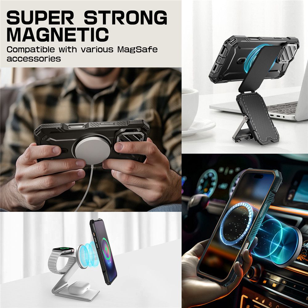 COQUE SUPCASE UB XT MAG MAGSAFE IPHONE 16 PRO MAX NOIR