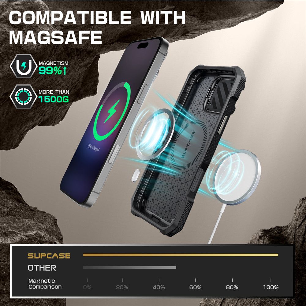 COQUE SUPCASE UB XT MAG MAGSAFE IPHONE 16 PRO TIGREY