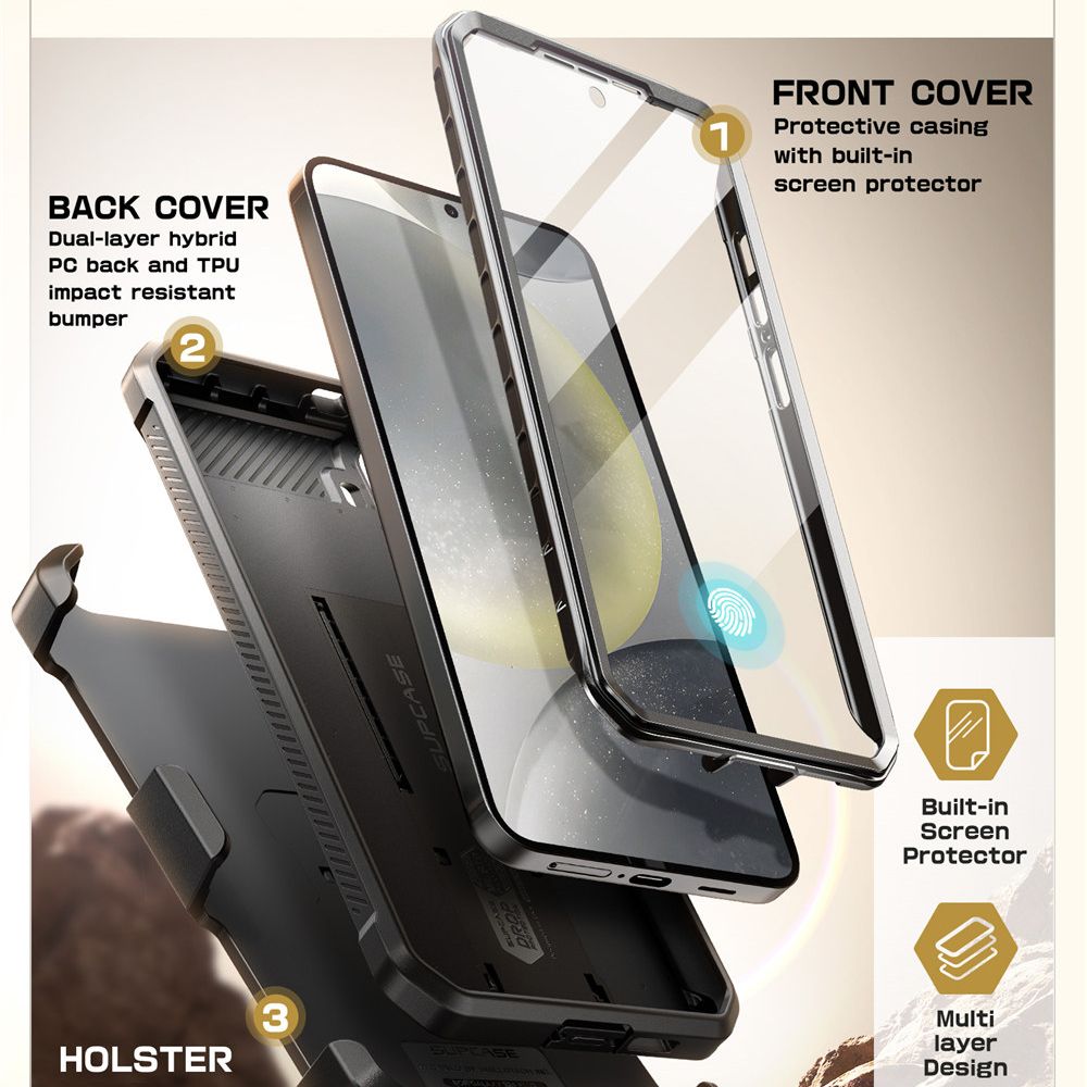 COQUE SUPCASE UNICORN BEETLE PRO 2-SET GALAXY S25+ PLUS NOIR