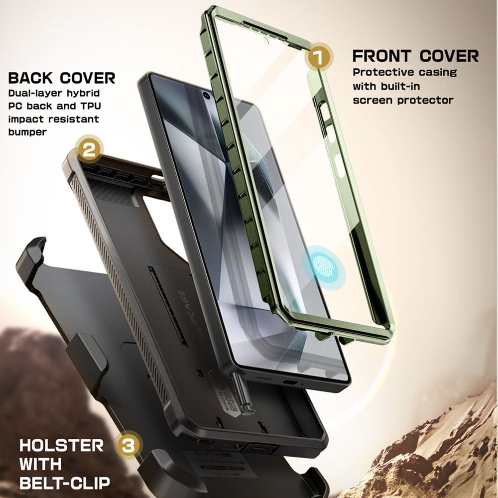 COQUE SUPCASE UNICORN BEETLE PRO 2-SET GALAXY S25 ULTRA GULDAN